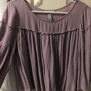 JCPenney Barely Worn Purple Blouse